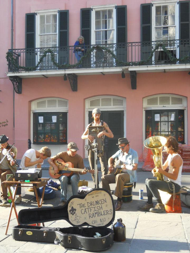 Photo of buskers in New Orleans